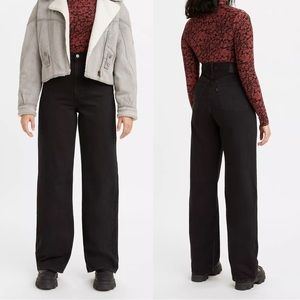 Levi’s Premium High Loose Black Wash Jeans size 24